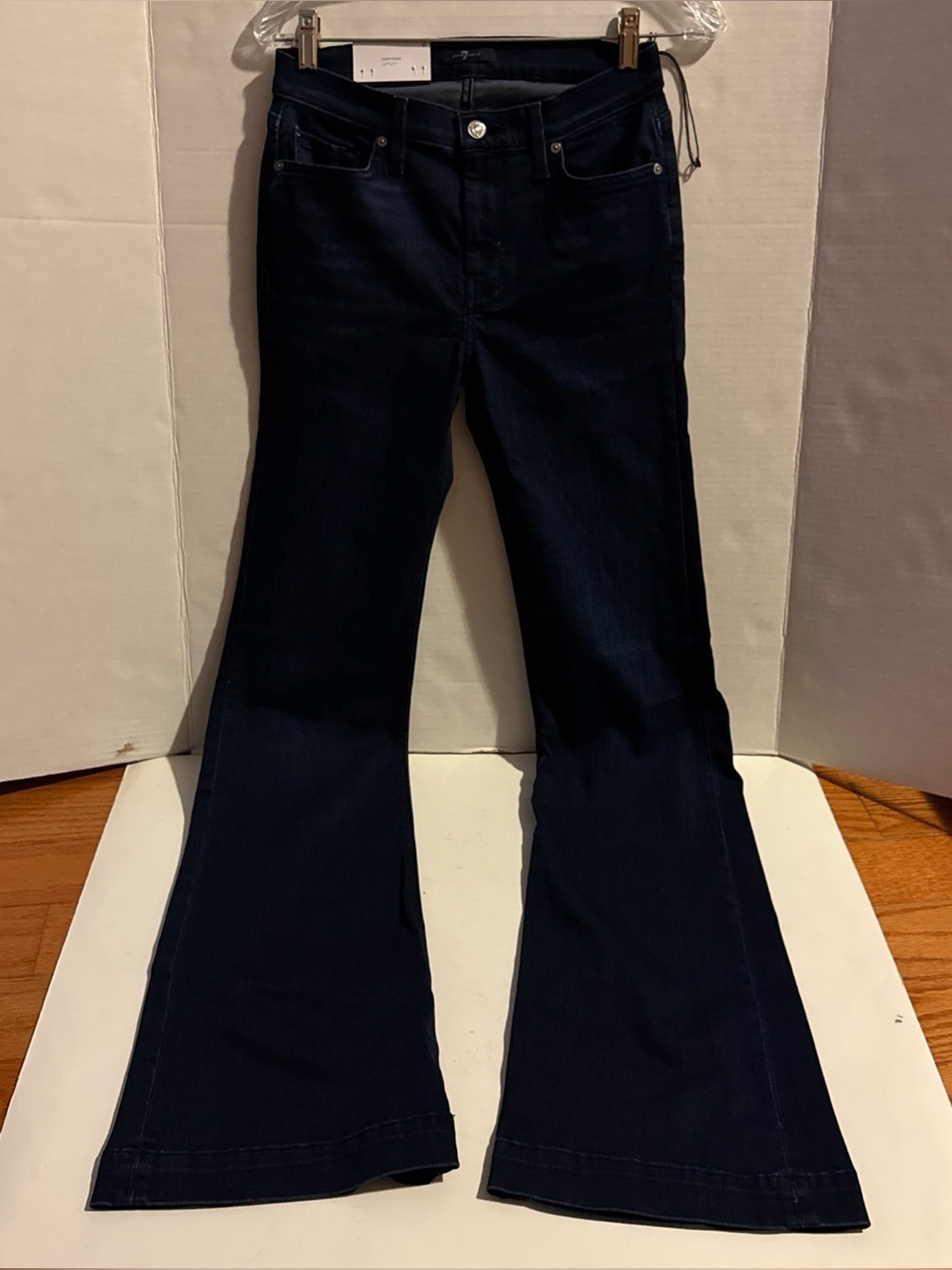 7 For All Mankind Women’s Dojo Original Trouser Flare Jean Blue Size 27 NWT